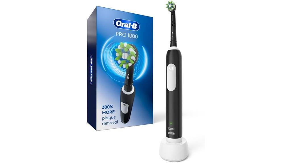 electric toothbrush in black