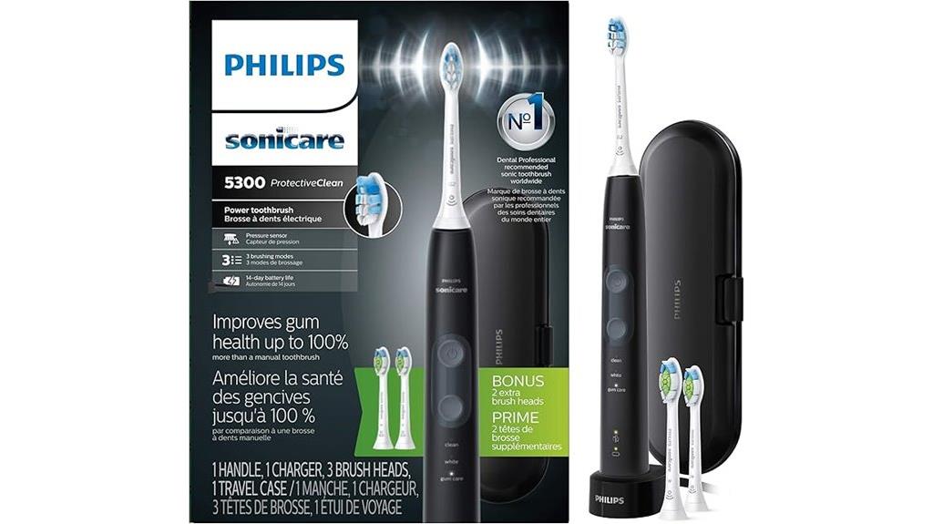 electric toothbrush with pressure sensor