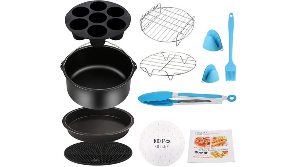 eleven piece air fryer accessories