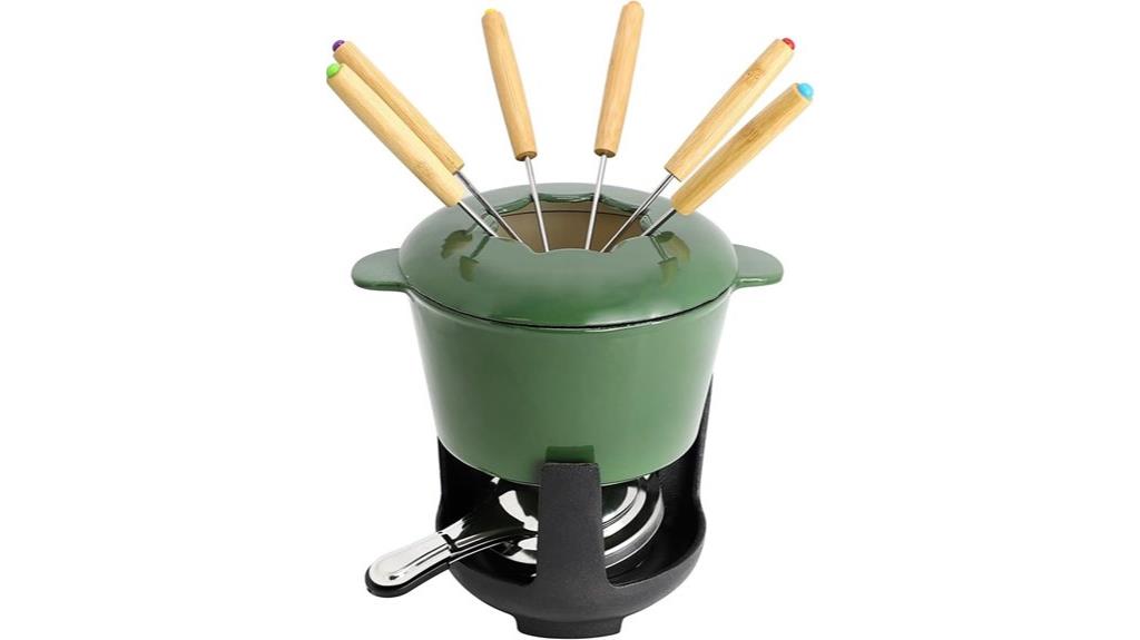 enamel cast iron fondue