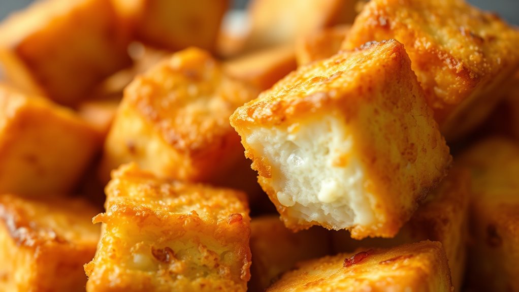 ensure even crispy tofu