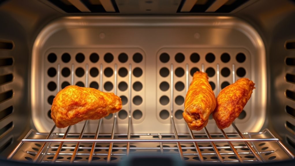 even heat circulation improves browning