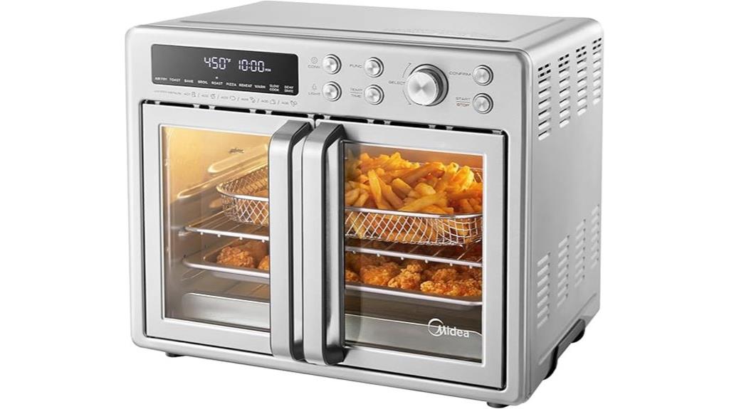 flexible french door toaster