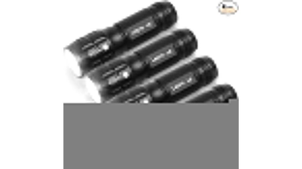 four pack led flashlights