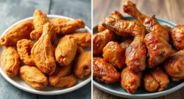 fried foods calorie difference