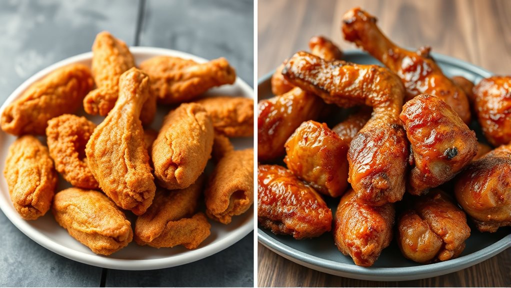 fried foods calorie difference