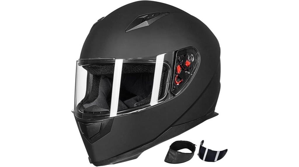 full face helmet with visors