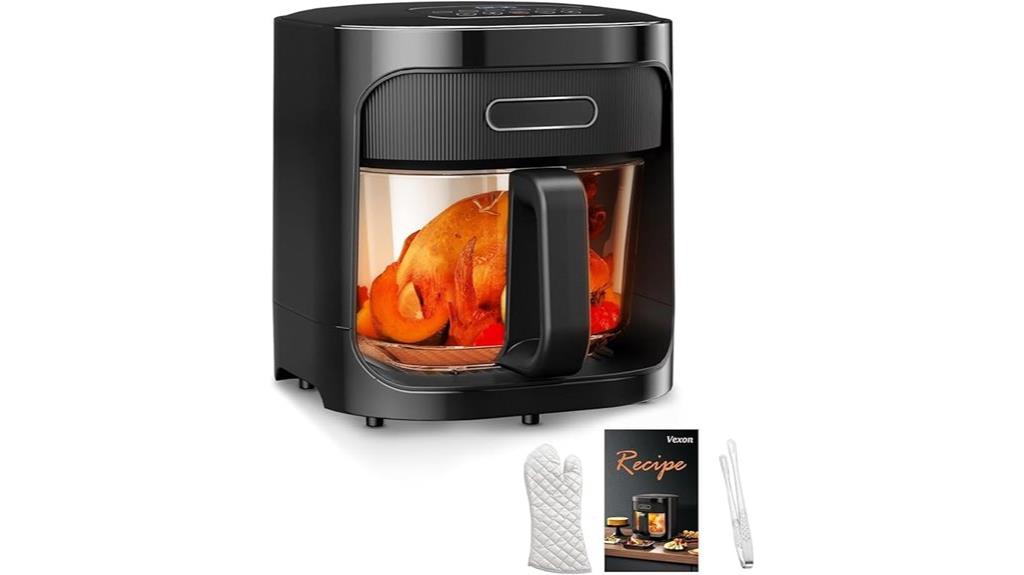 glass air fryer features
