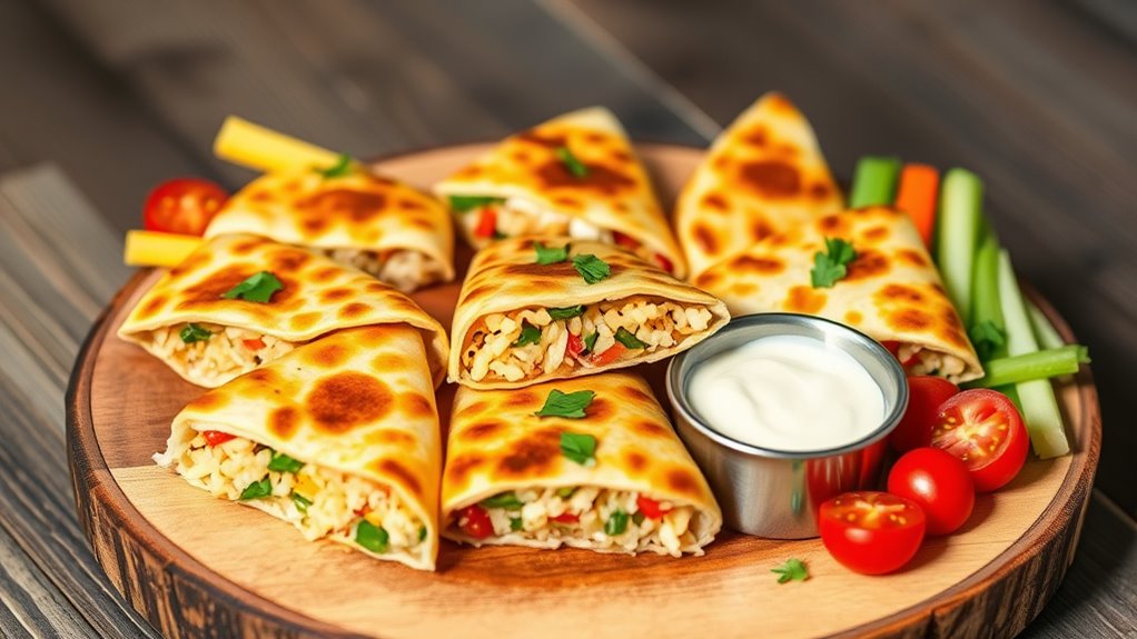 gluten free cheesy veggie quesadillas
