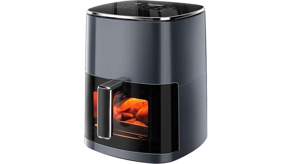 gray 6 34 qt air fryer