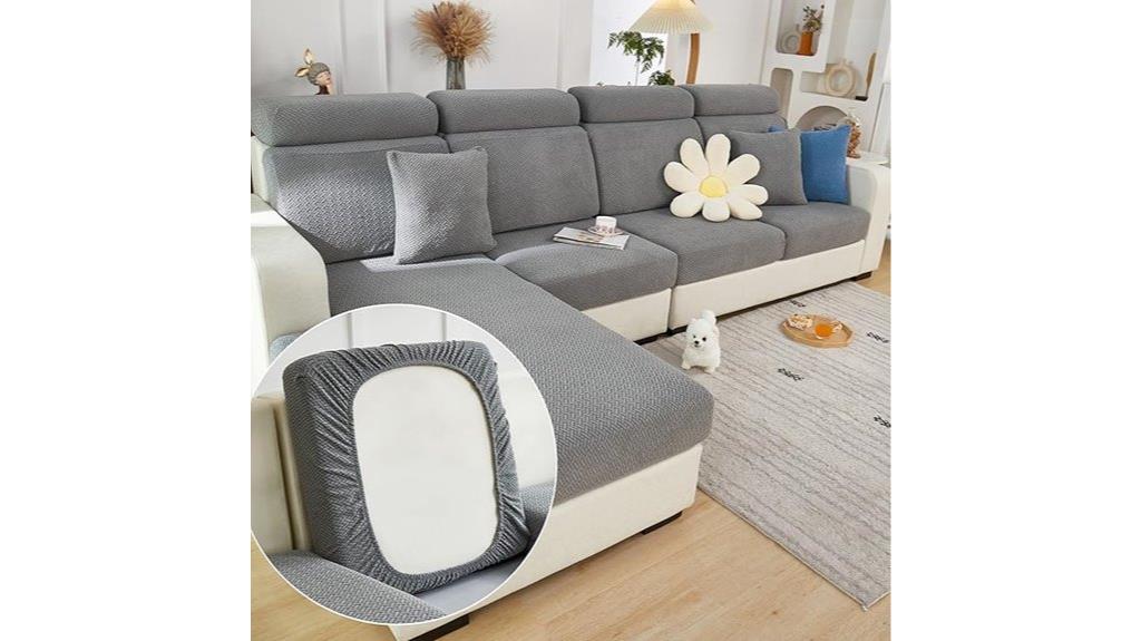 gray wear resistant couch cover