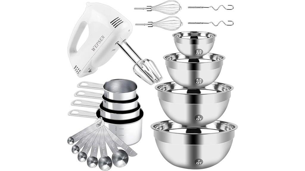 handheld mixer with bowls