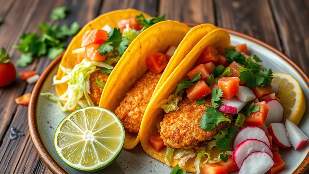 healthy crispy fish tacos
