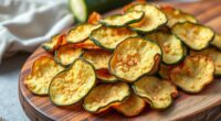 healthy crispy zucchini slices