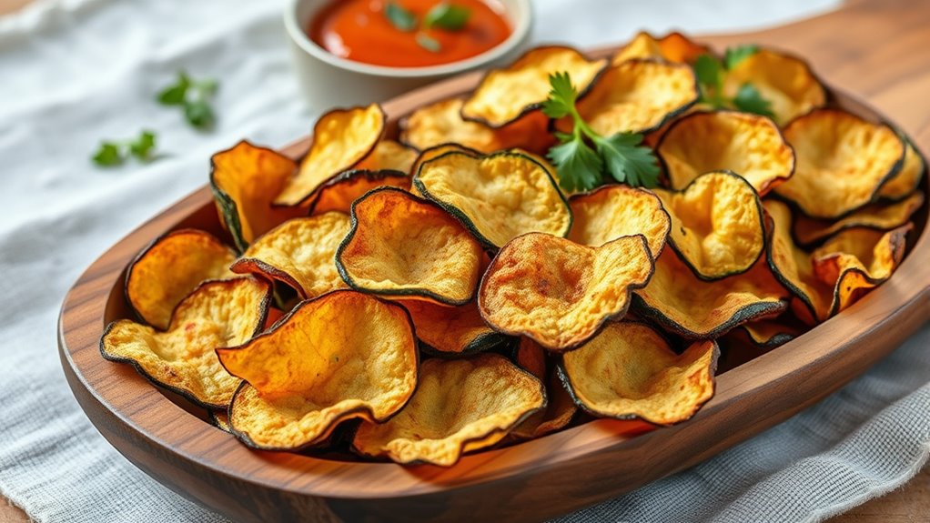 healthy crispy zucchini snack