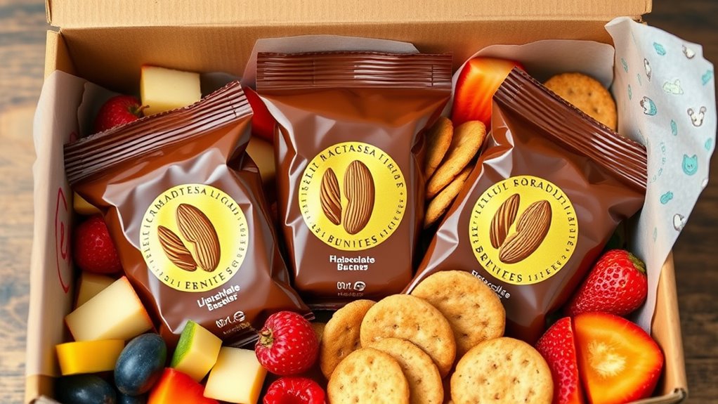 healthy portable chocolate almond spread