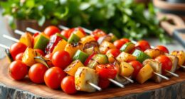 healthy veggie skewers