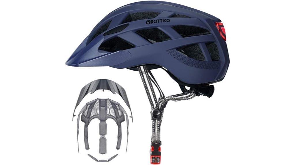 helmet with light visor