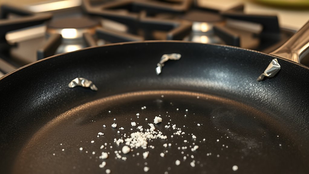 high heat damages non stick coating