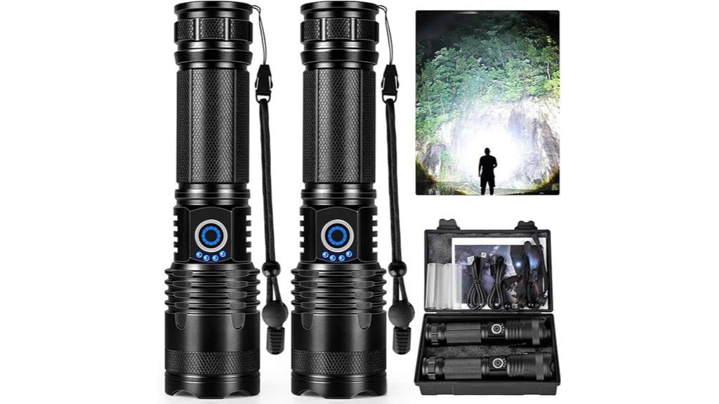high lumen rechargeable flashlights