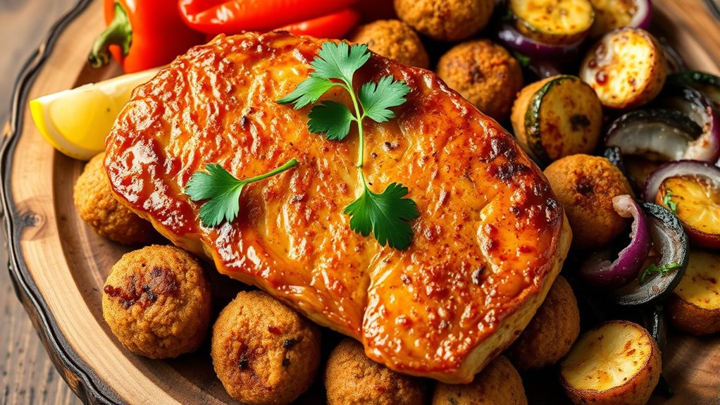 high protein vegan air fryer