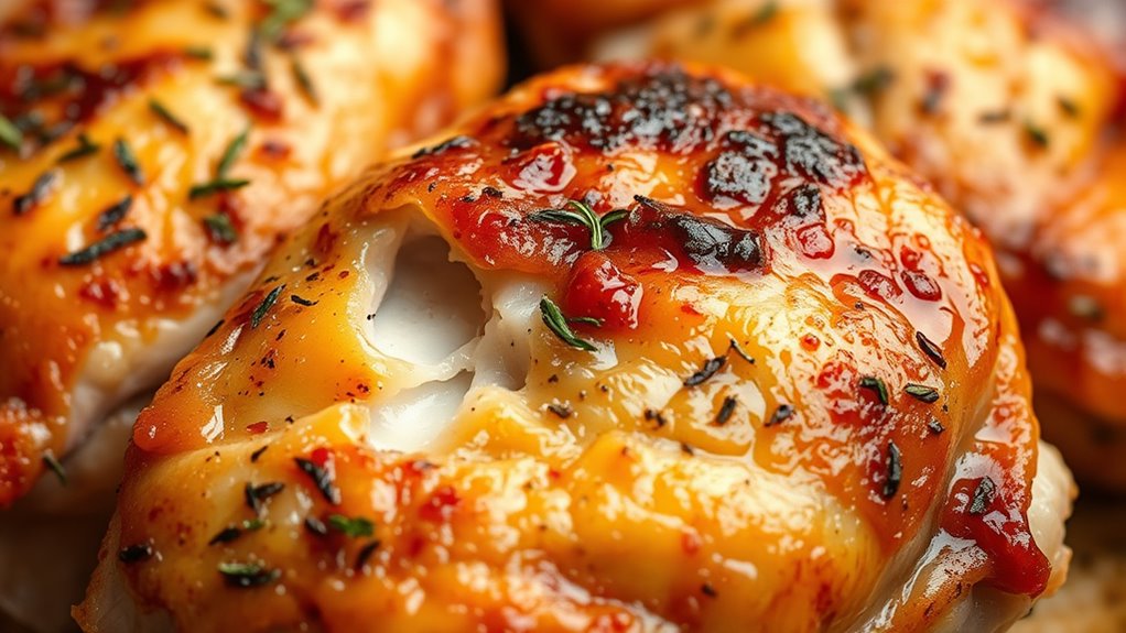 high quality seasoned chicken thighs