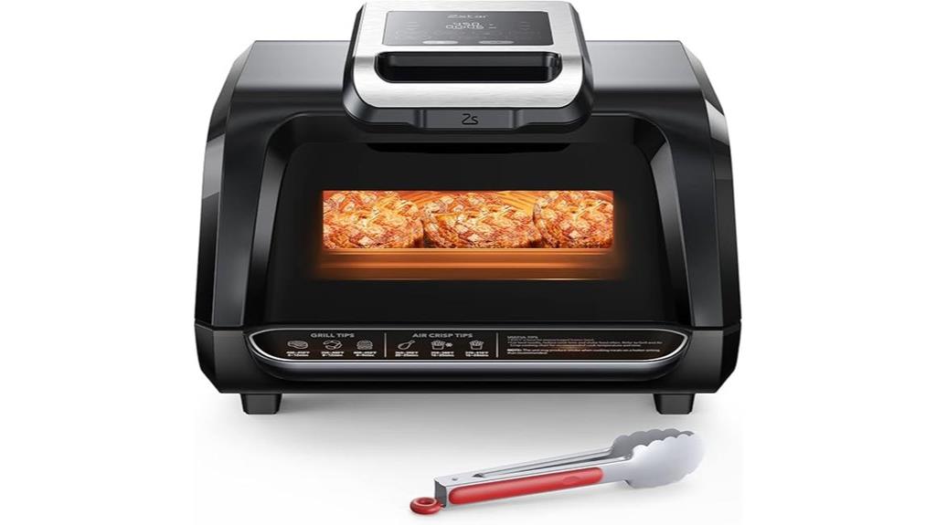 indoor grill with viewing window