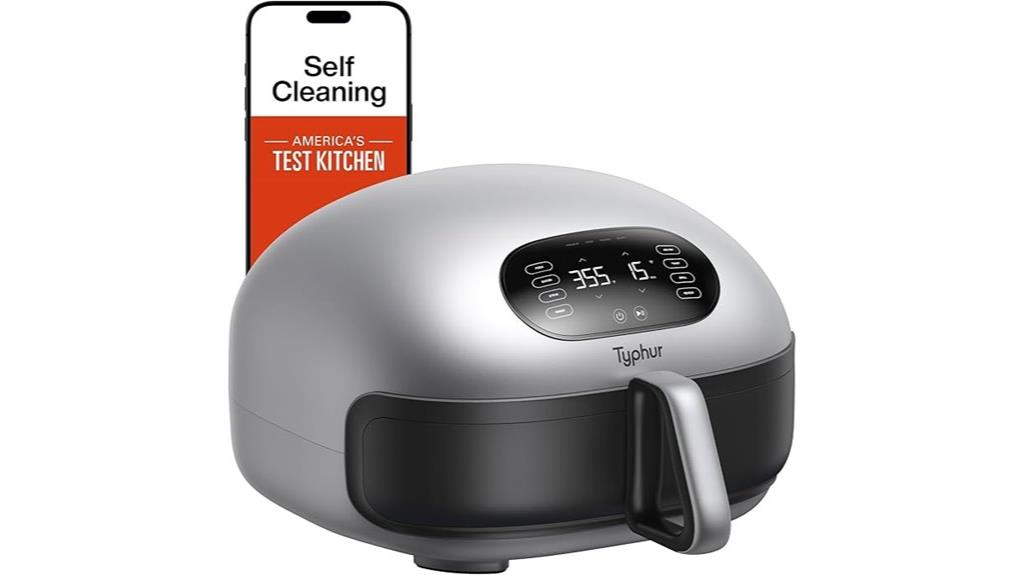large digital self cleaning fryer