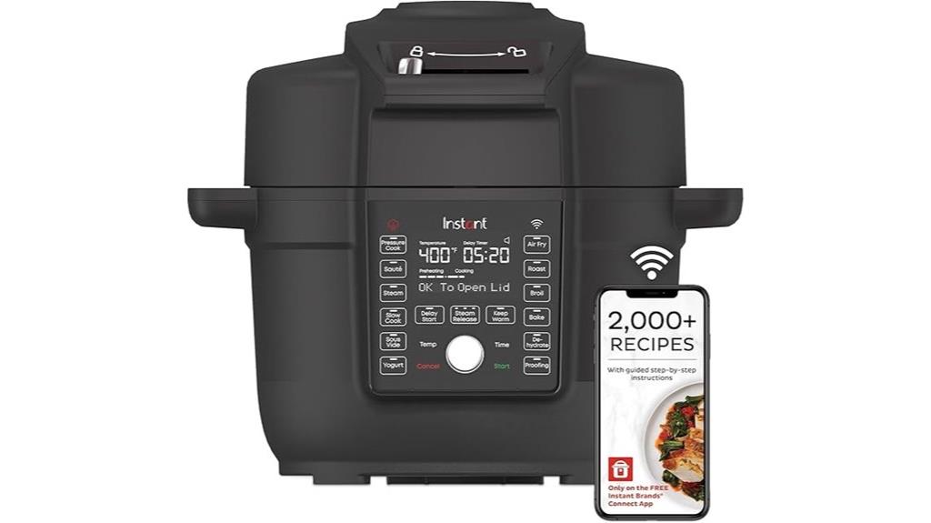 large wi fi enabled cooker