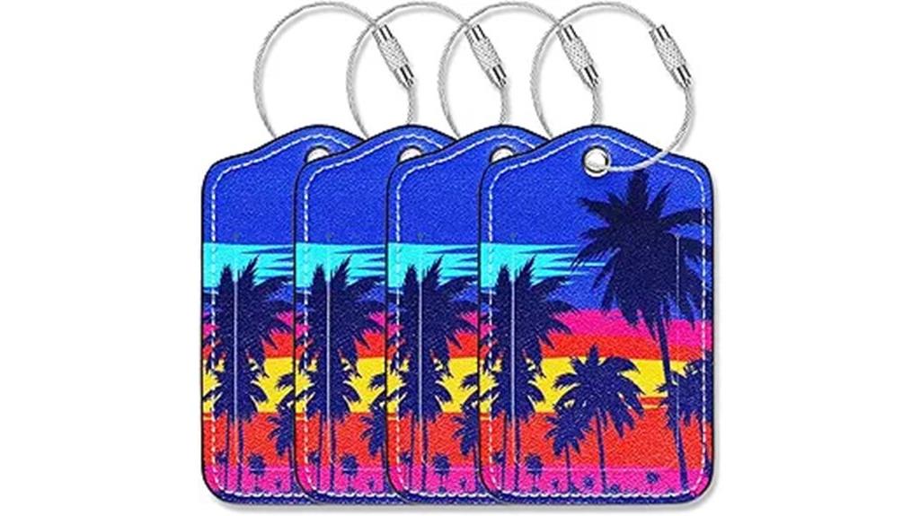 leather suitcase luggage tags