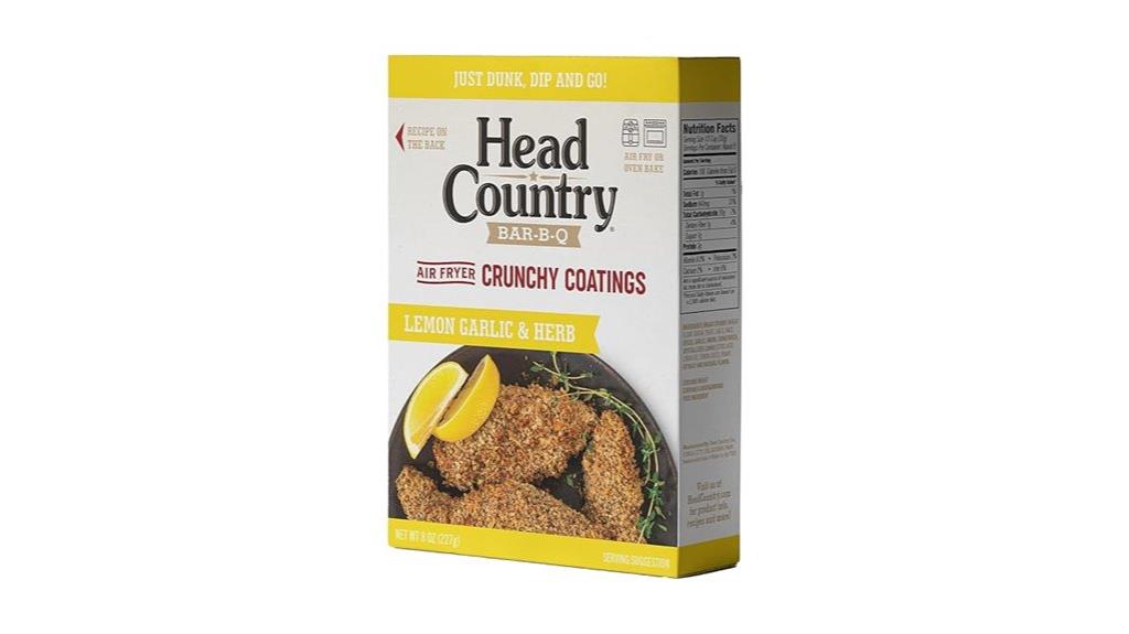 lemon garlic herb coating