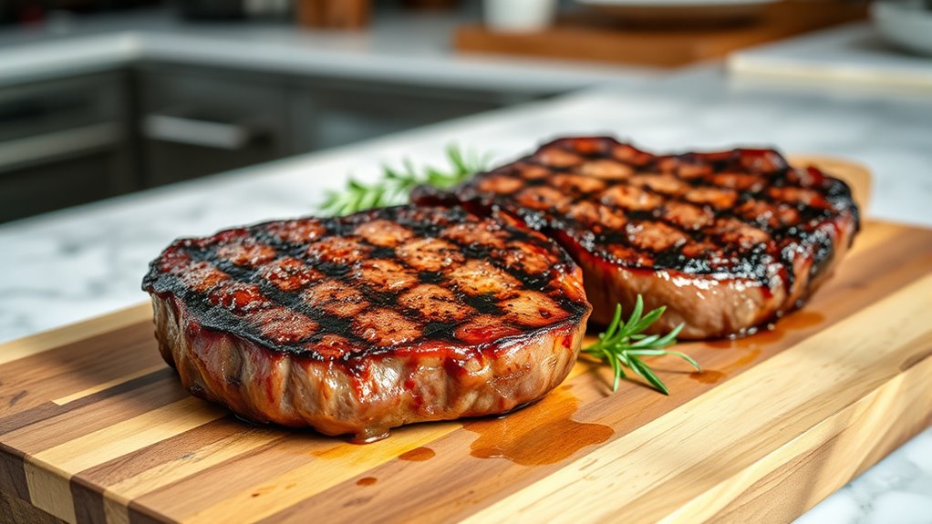 let steaks rest before slicing