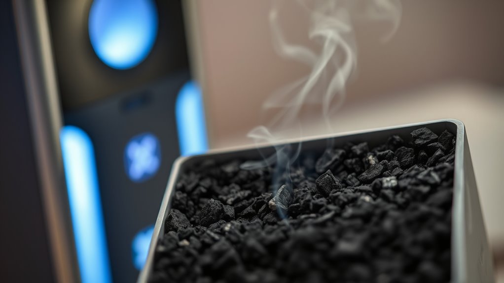 limited odor adsorption capacity