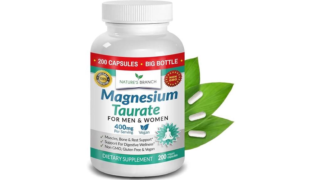 magnesium taurate 400mg capsules