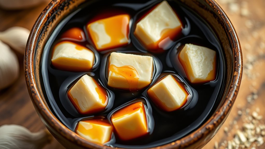 marinate tofu in soy
