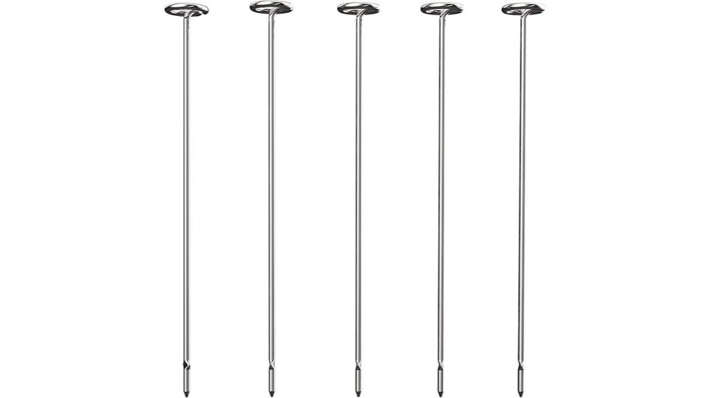 medium silver kebab skewers