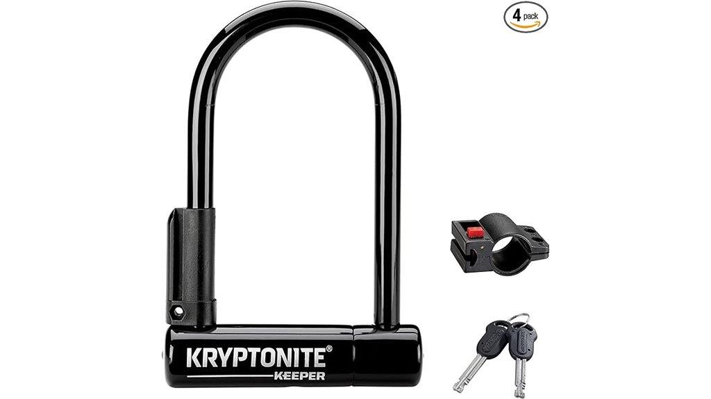 mini bike lock with mount