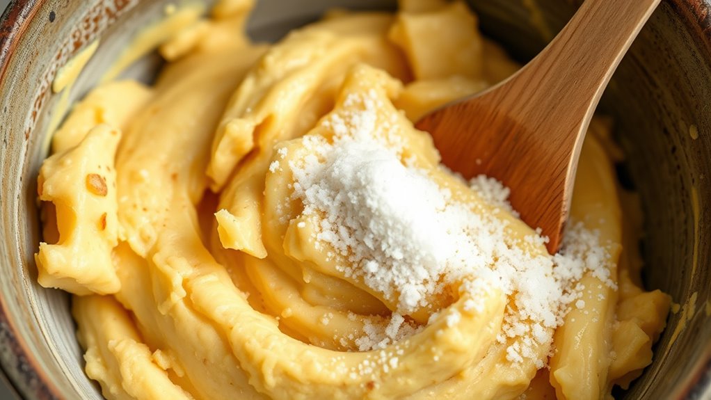 mix bananas and sugar