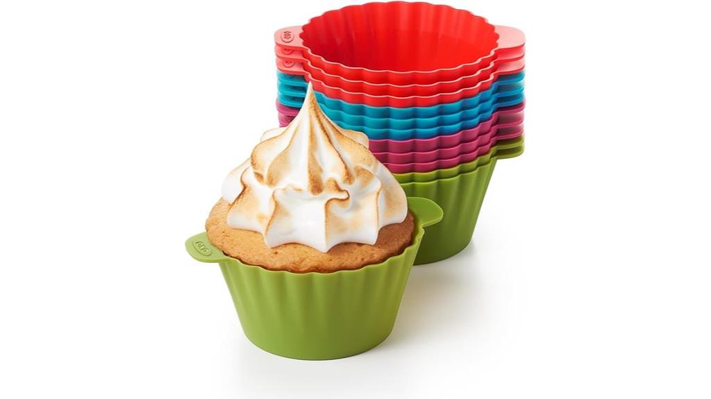 multicolor silicone baking cups