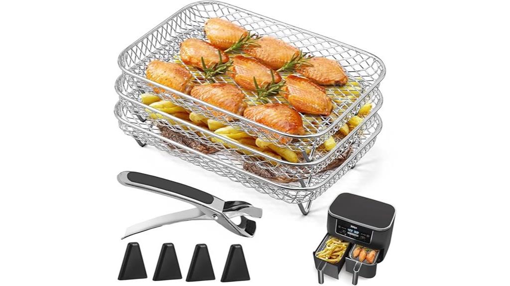 ninja dual air fryer racks