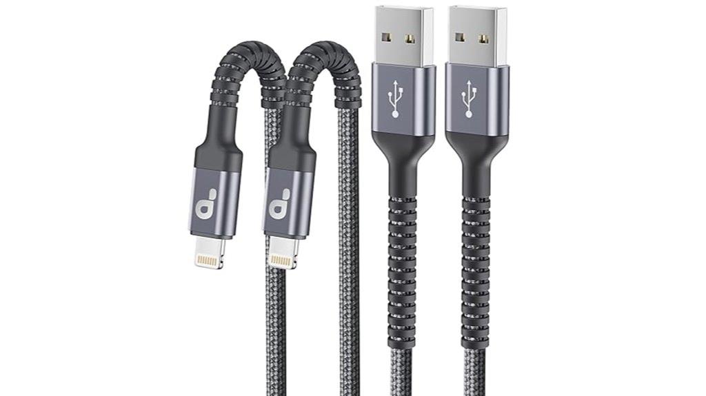 nylon 6ft charging cables