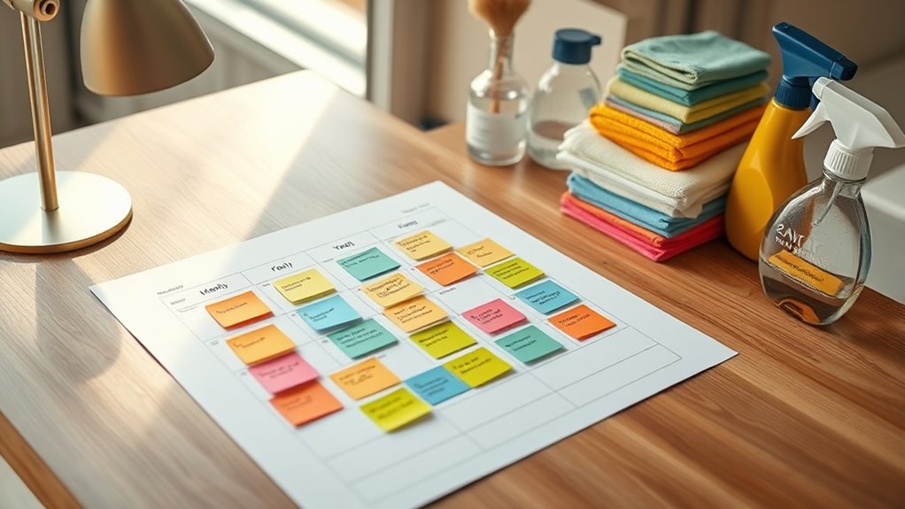organize schedule prioritize review