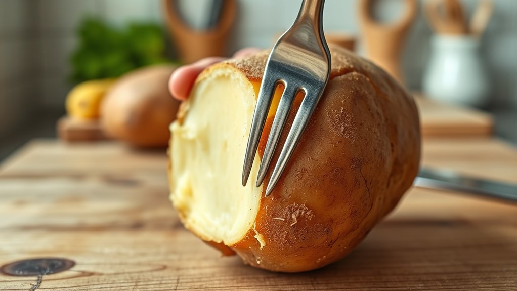 pierce potato evenly before cooking