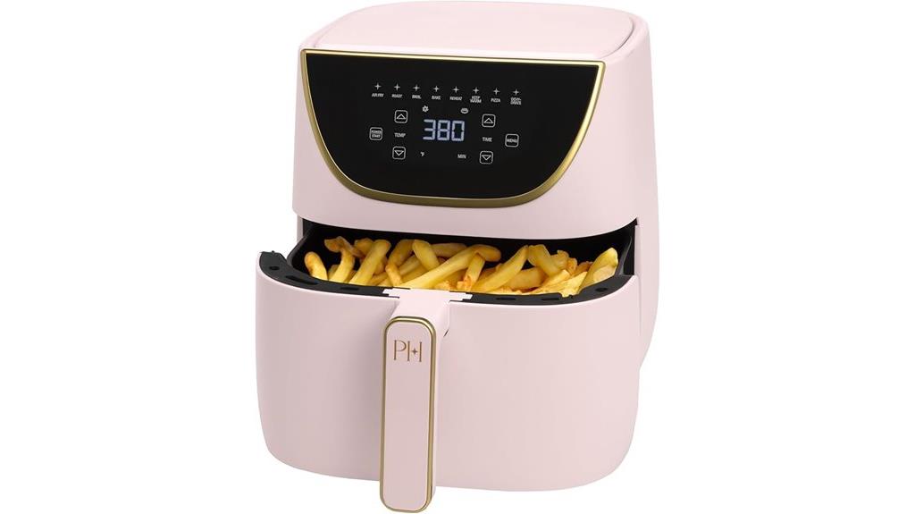 pink 8 in 1 air fryer