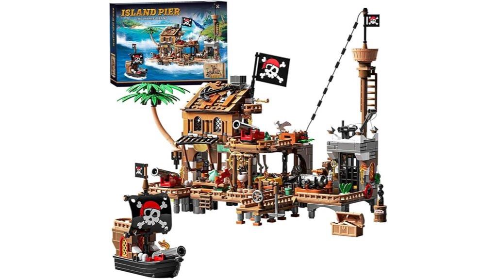 pirate town building set