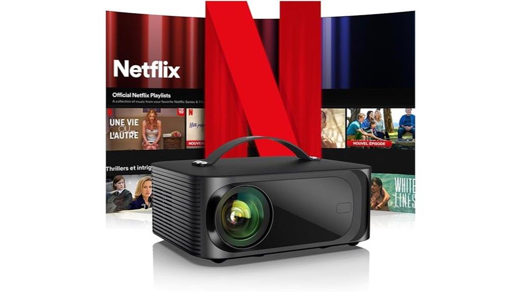 portable 4k netflix projector