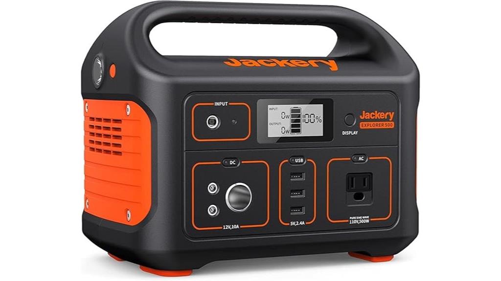 portable 518wh solar generator