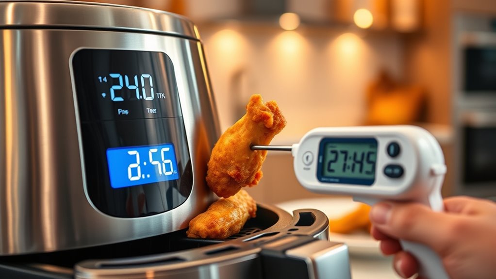 precise thermometer placement and resting