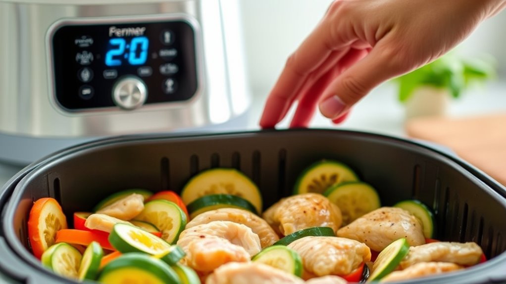 preheat arrange position flip