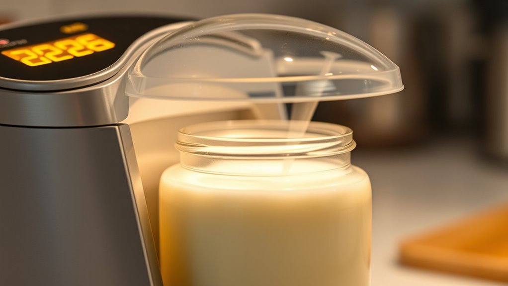 prepare milk at proper temperature